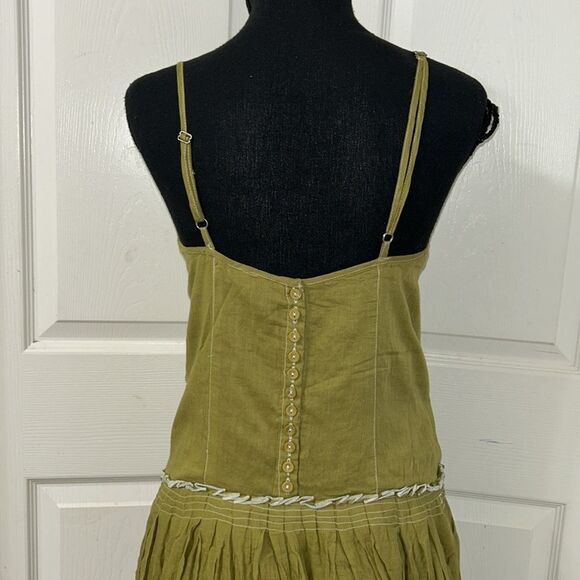 Raga/Chaudry Green Cotton Midi Dress(Size Small) - Picture 8 of 13